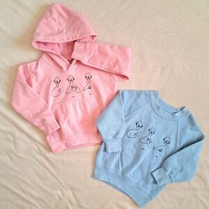 Hoodie And Sweatshirt "I Love You" In BSL Bundle 3/4T